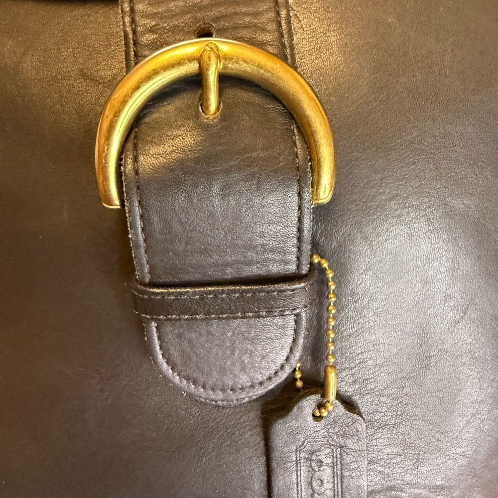 Coach Back Sac Backpack Vintage| Black Leather | Style E6H-4134 - Picture 5 of 15